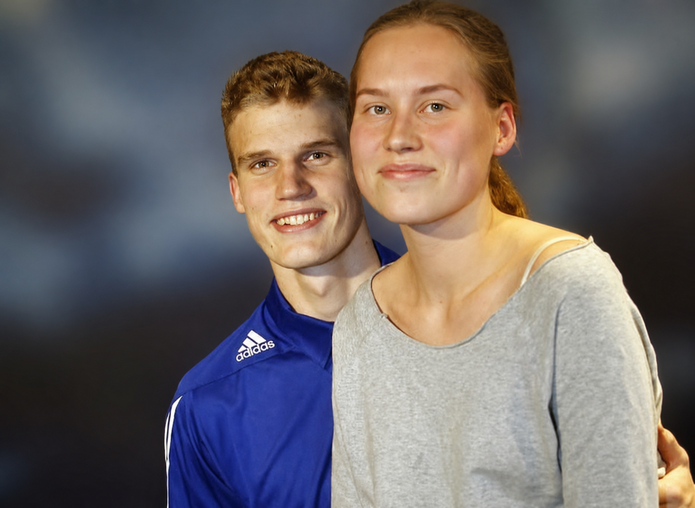 Verna Aho ja suomalaisen NBA-tähden Lauri Markkanen